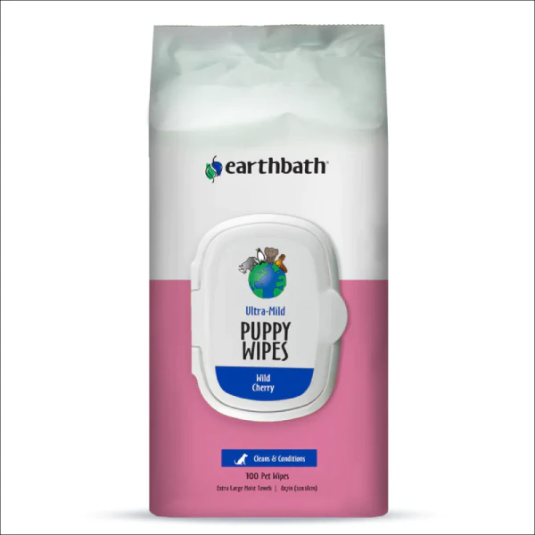 EarthBath Ultra Mild Puppy Grooming Wipes for Dogs and Cats