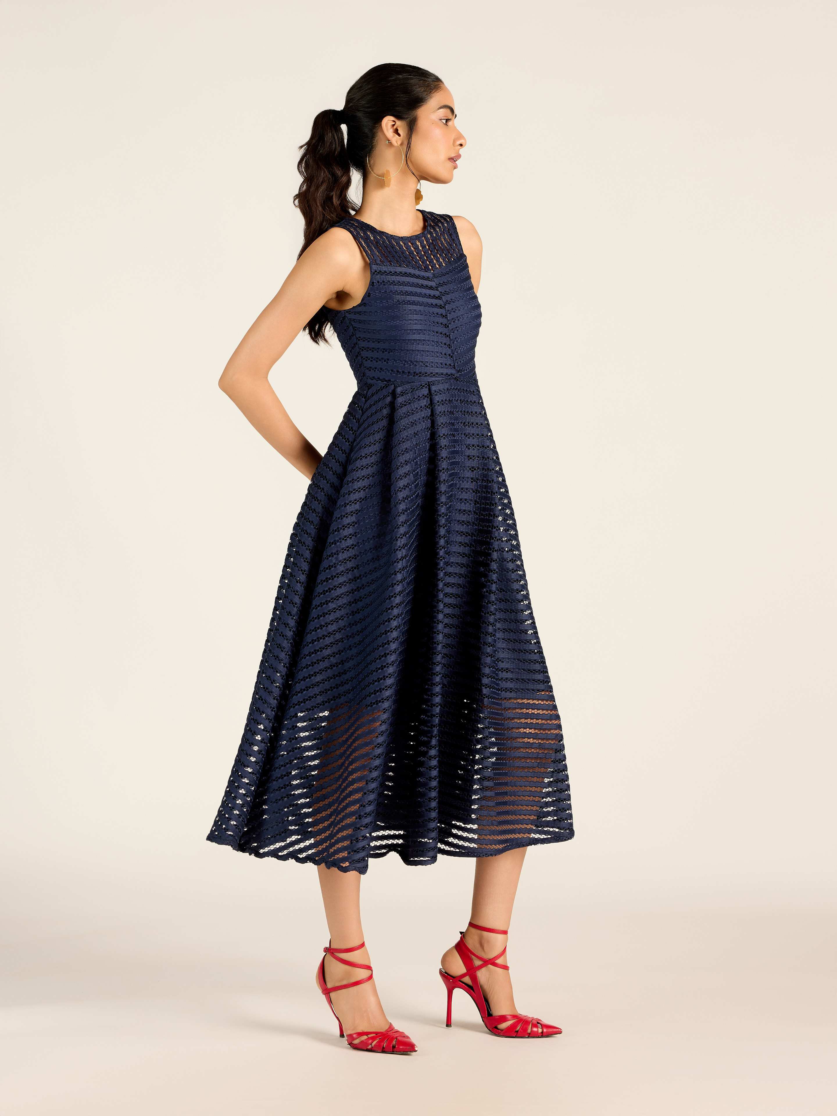 Navy Lina Long Dress