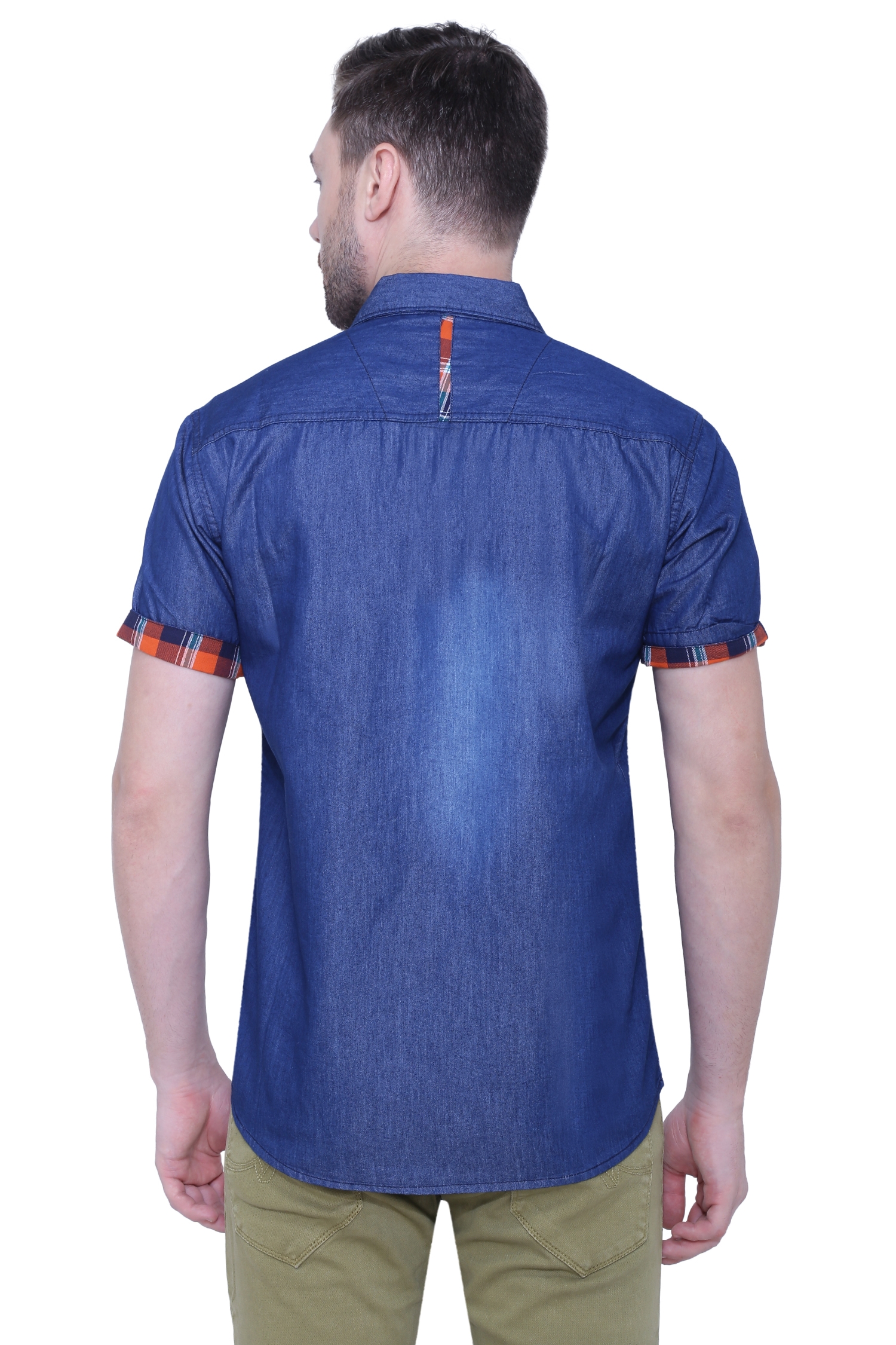 Faded M21 Men Denim Double Pocket Shirt, Blue at Rs 310 in Ahmedabad | ID:  2853060846255