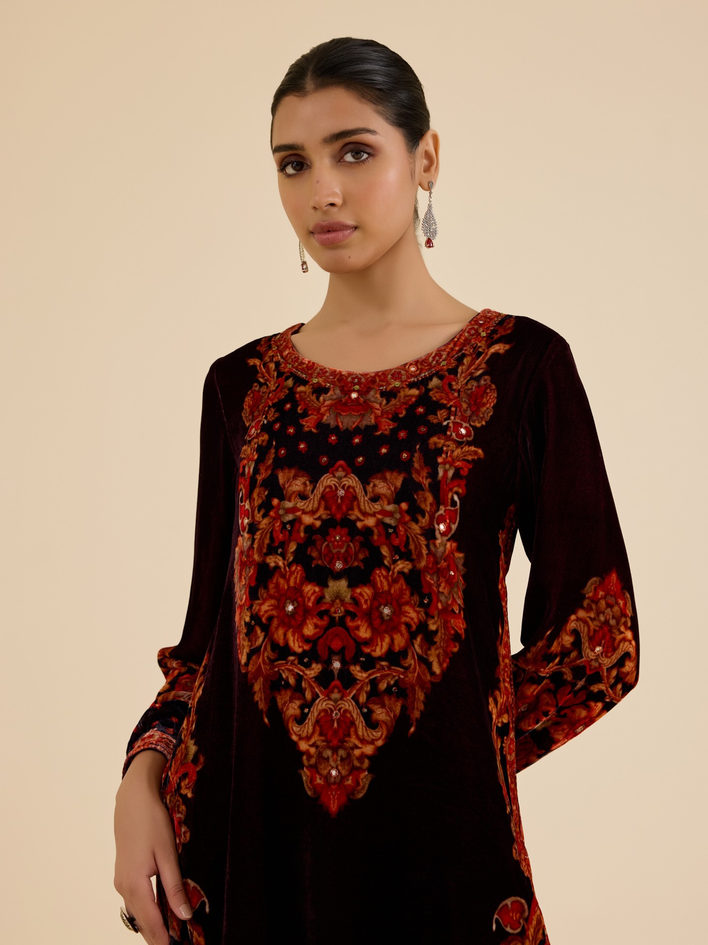 Wine Eve Suit Set