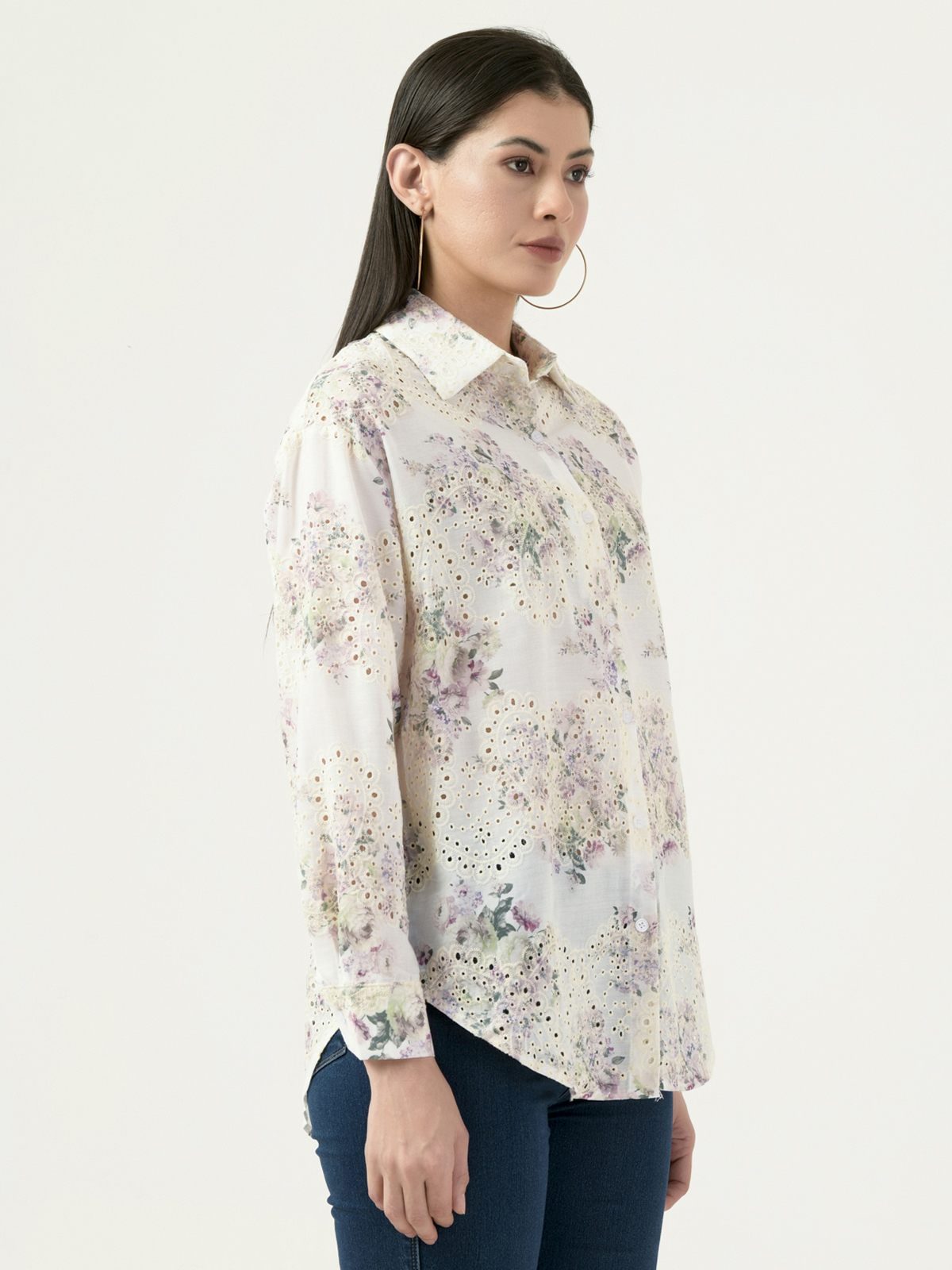 Albion Women Smart Premium White Casual Shirt