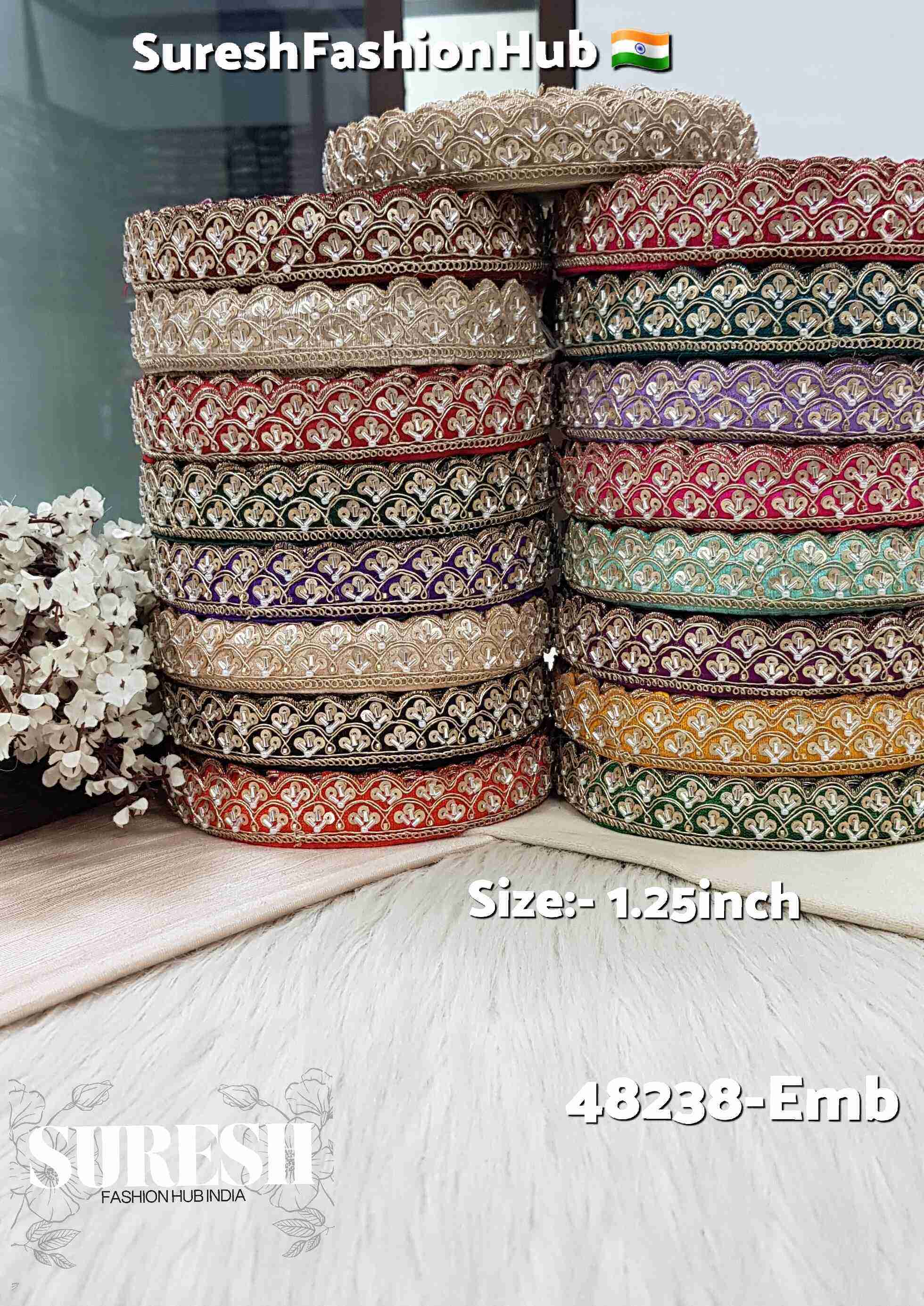  Pearl Scalloped Kaddhana Lace