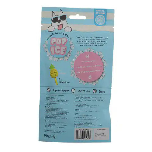 Imaginelles Pup Ice Fruity Ice-cream Stick Pineapples, Dog Treats - 3 Pieces