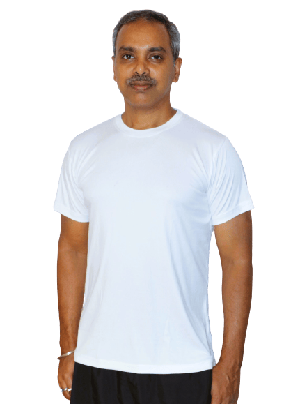 White Round Neck T Shirt