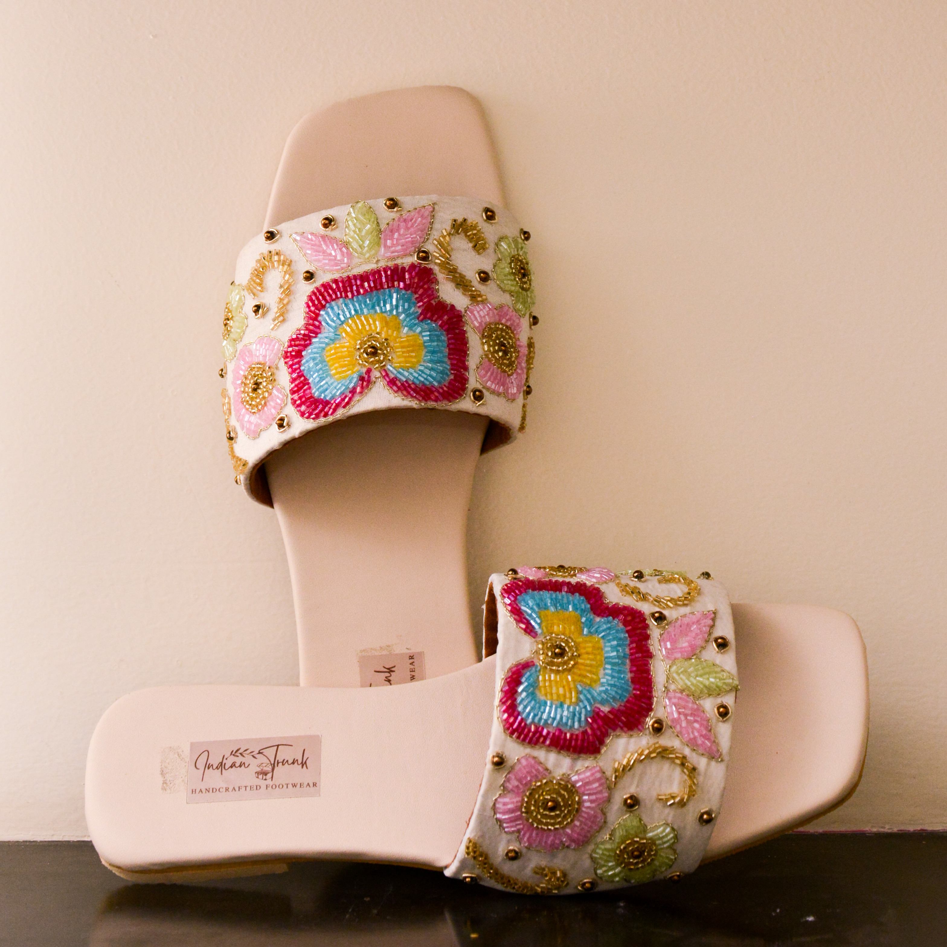 Womens hotsell floral sliders