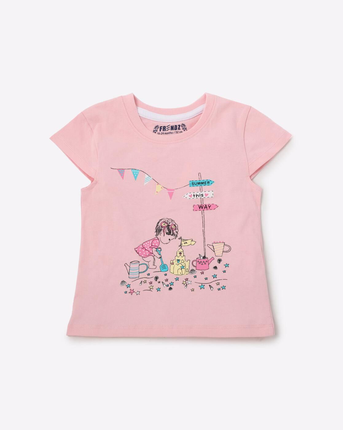 INF FRENDZ | Graphic Print Crew-Neck T-shirt|0