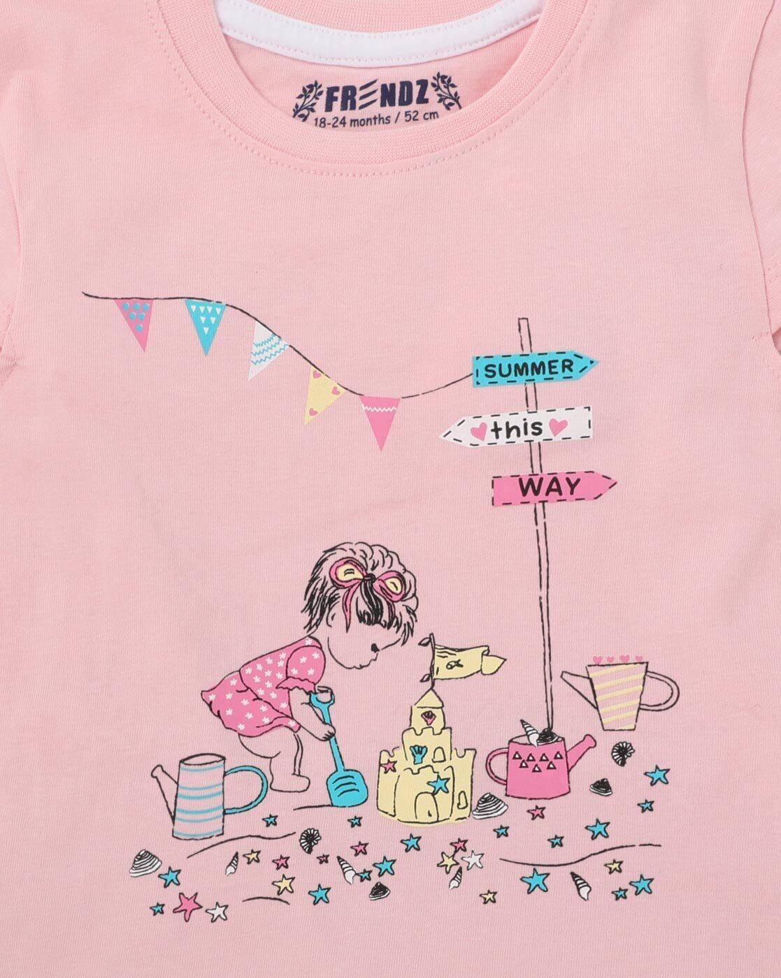 INF FRENDZ | Graphic Print Crew-Neck T-shirt|2