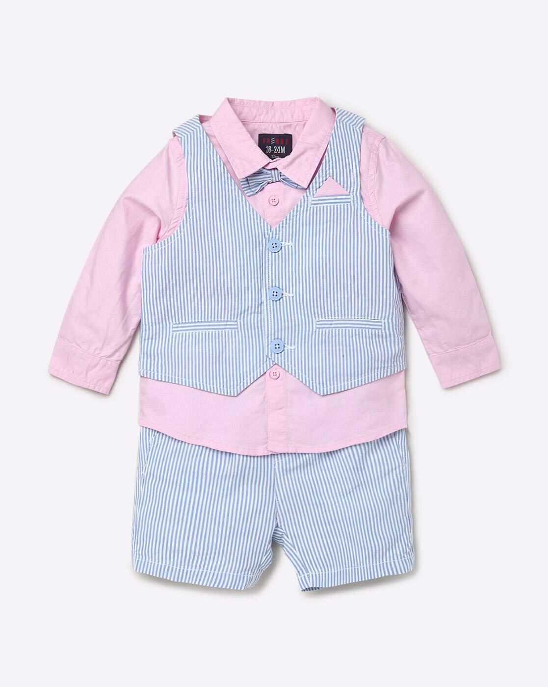 INF FRENDZ | Striped Suit Set with Bow Tie|0
