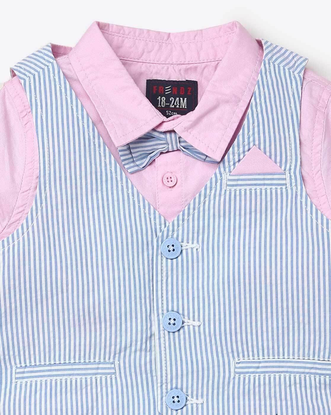 INF FRENDZ | Striped Suit Set with Bow Tie|7