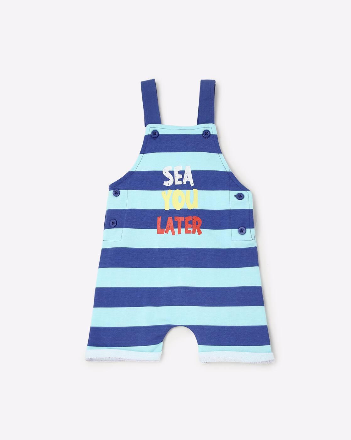 INF FRENDZ | Striped Dungarees with T-shirt|3