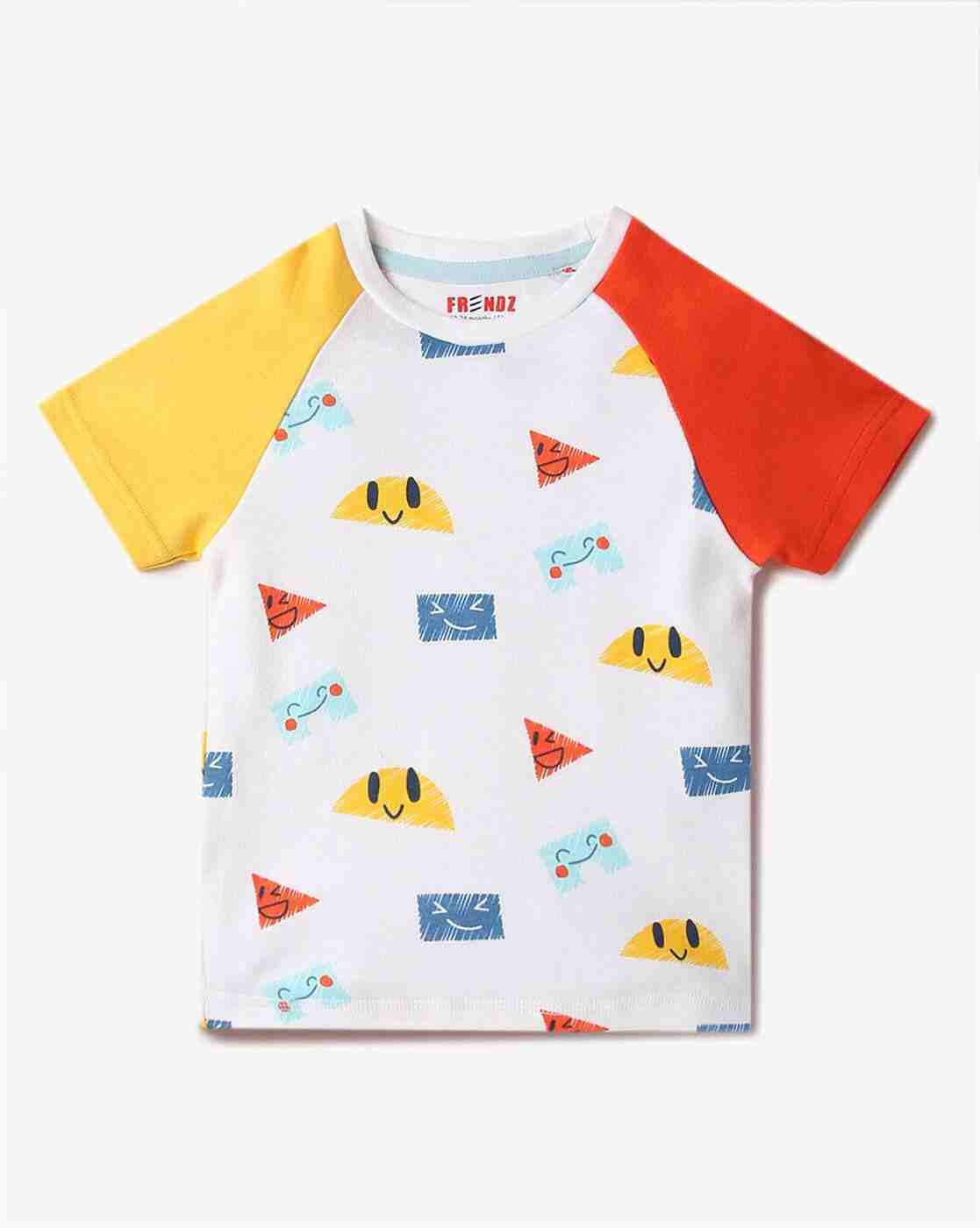 INF FRENDZ | Pack of 3 Printed Assorted Crew-Neck T-Shirts|3