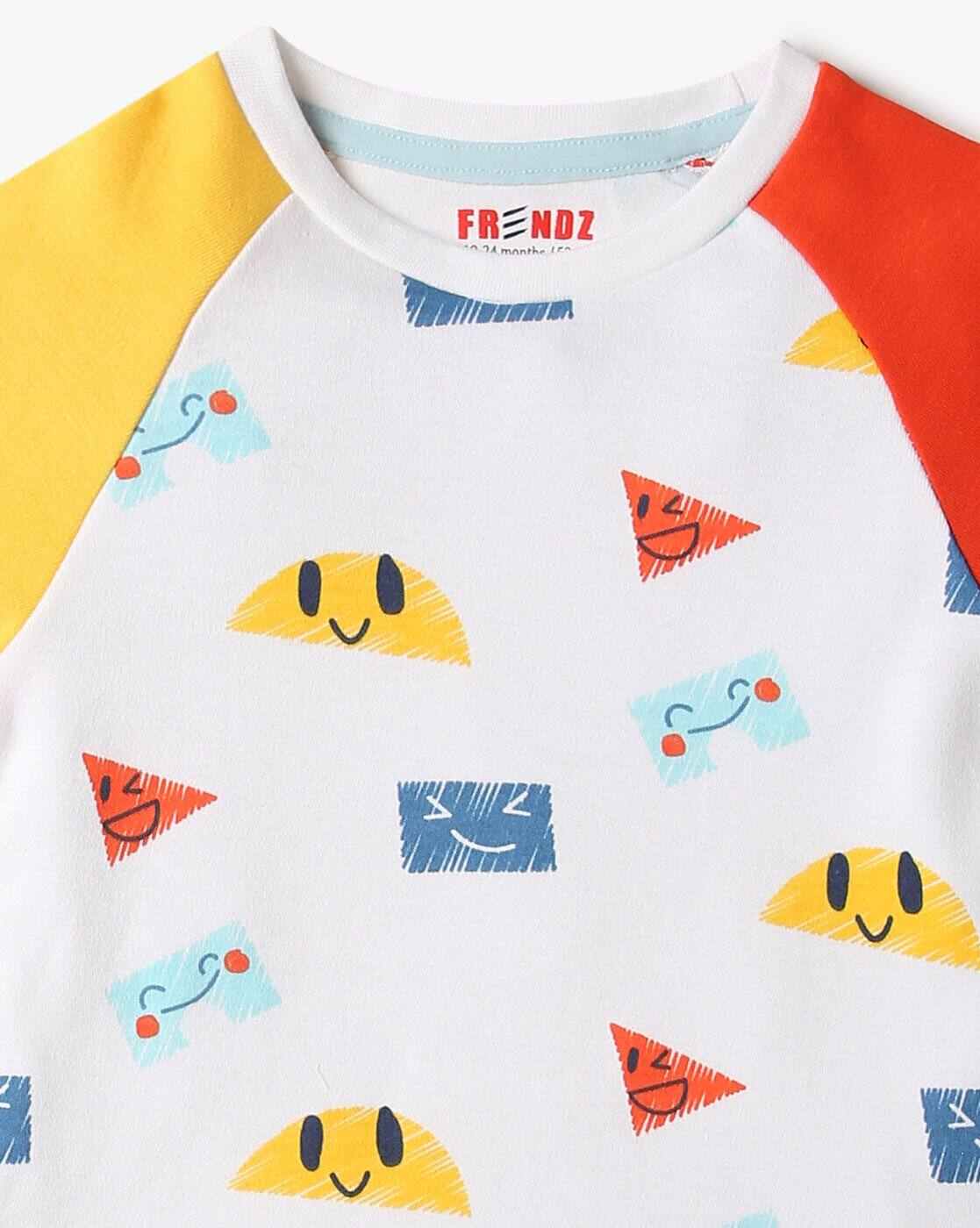 INF FRENDZ | Pack of 3 Printed Assorted Crew-Neck T-Shirts|5