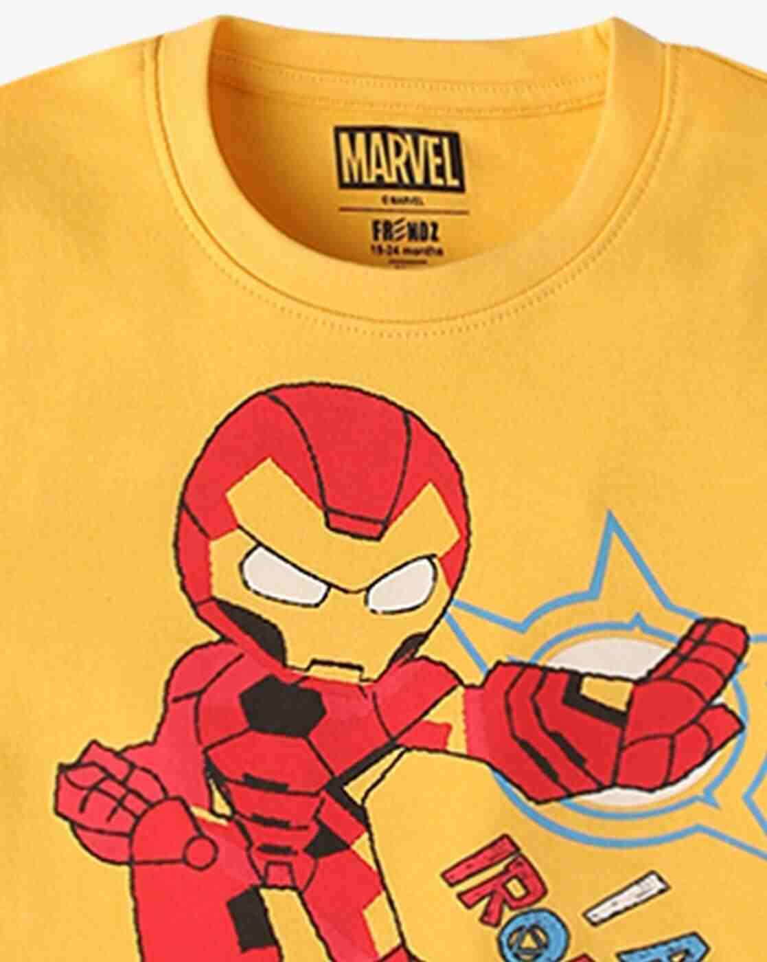 INF FRENDZ | Pack of 3 Marvel Print Crew-Neck T-Shirts|5