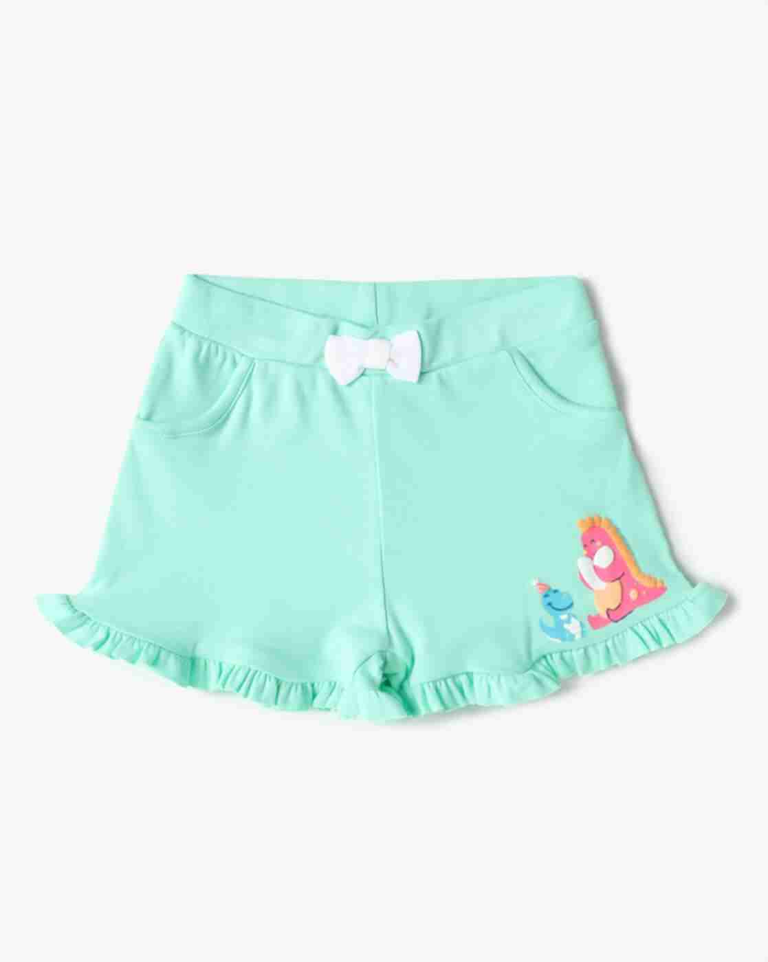 INF FRENDZ | Girls Pack of 3 Printed Cotton Shorts|1
