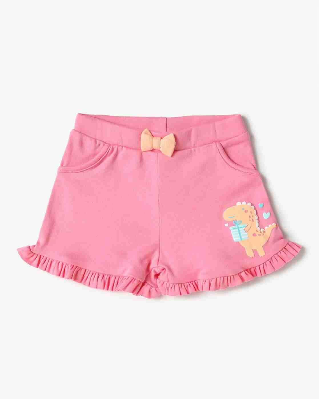 INF FRENDZ | Girls Pack of 3 Printed Cotton Shorts|2