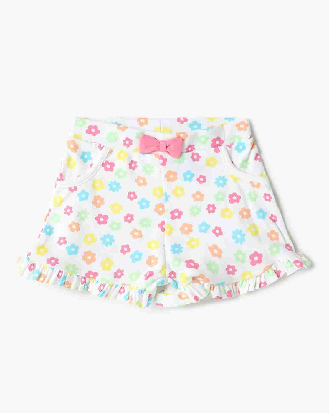 INF FRENDZ | Girls Pack of 3 Printed Cotton Shorts|3