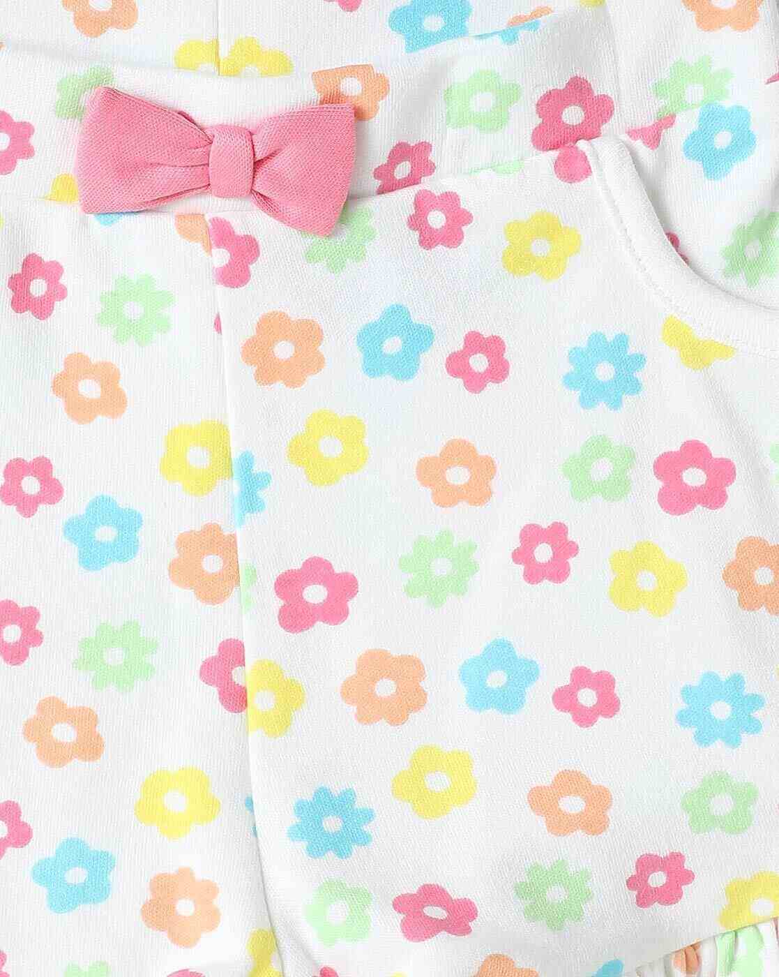 INF FRENDZ | Girls Pack of 3 Printed Cotton Shorts|5