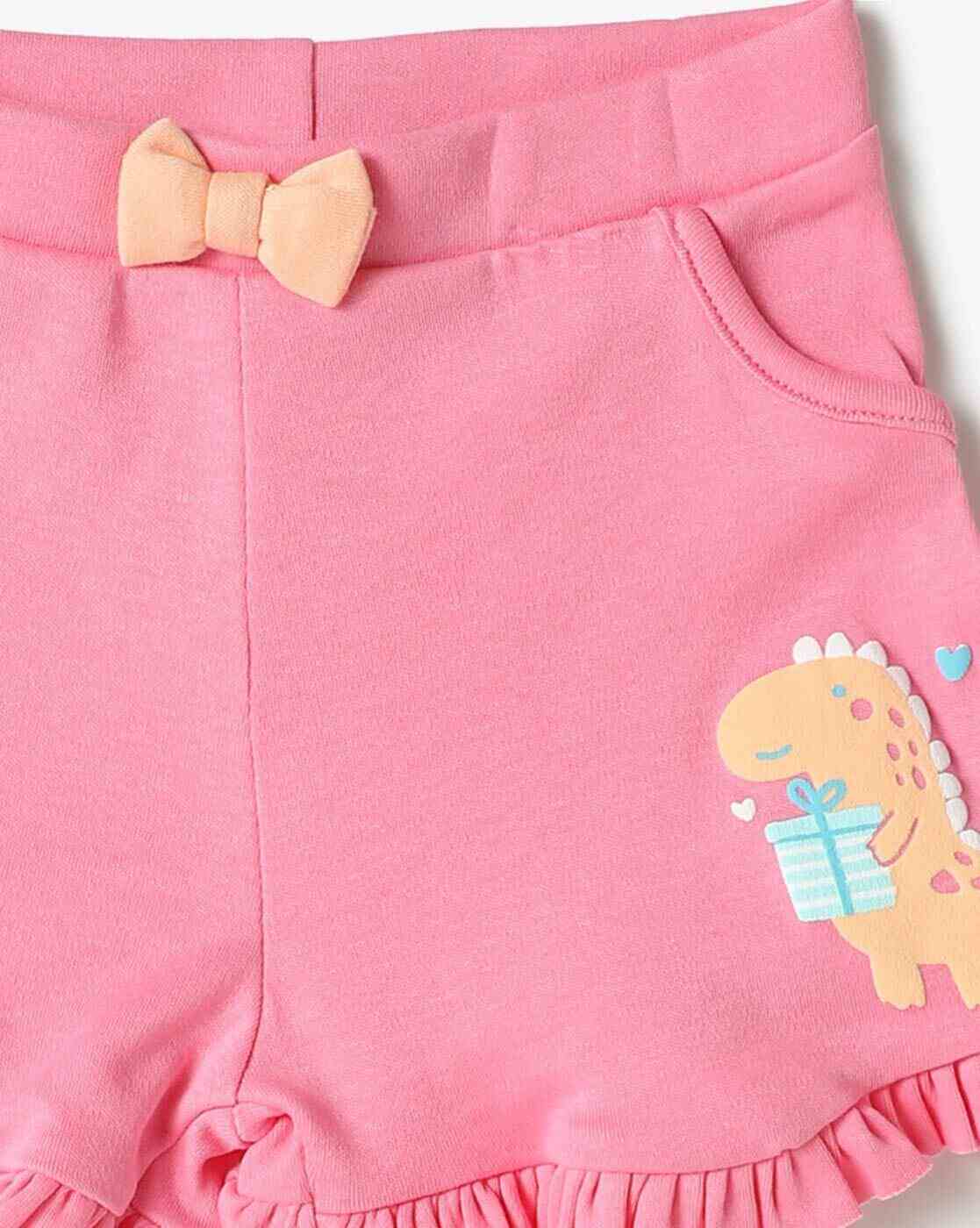 INF FRENDZ | Girls Pack of 3 Printed Cotton Shorts|7
