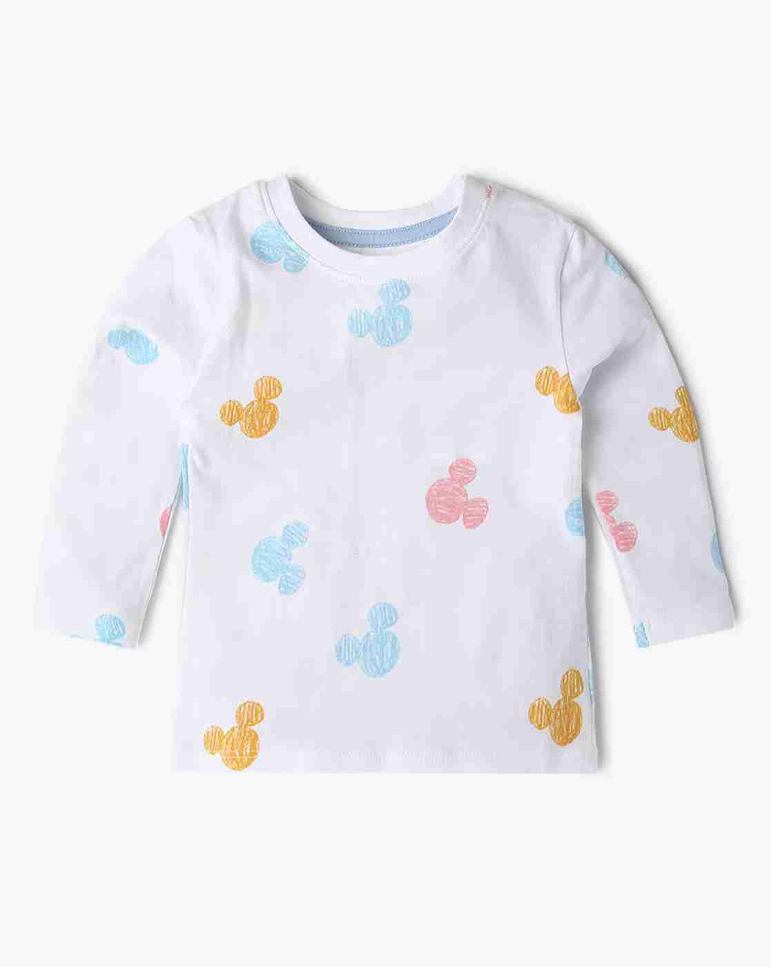 INF FRENDZ | Mickey Mouse Print T-Shirt & Dungaree|1