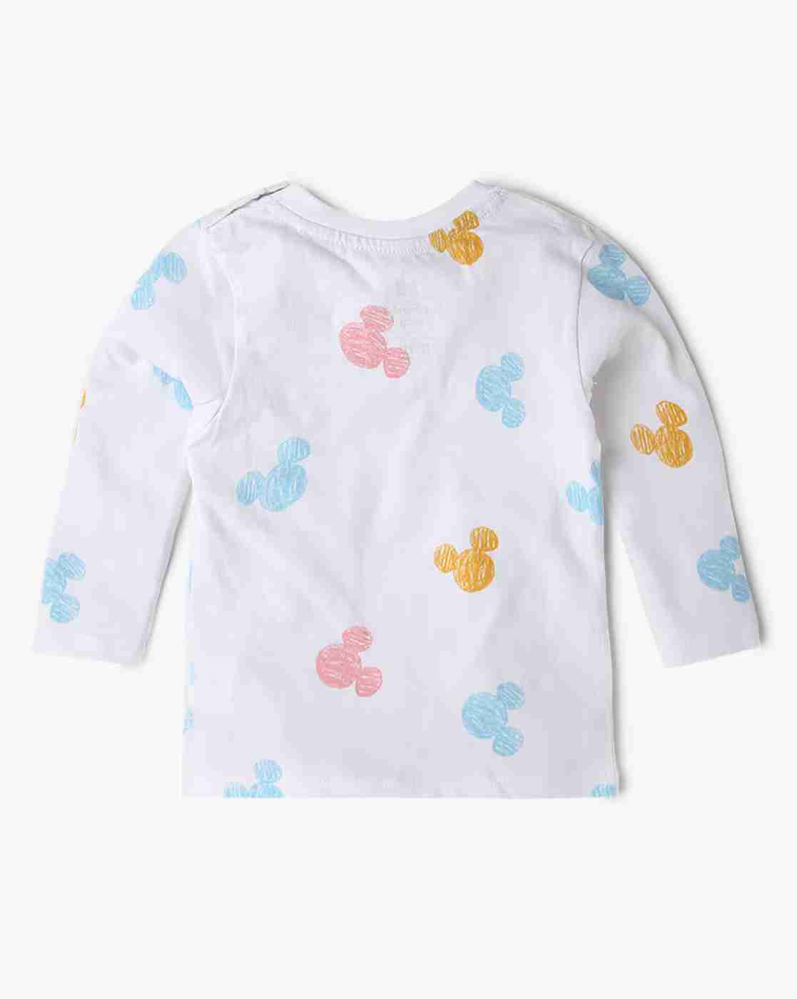 INF FRENDZ | Mickey Mouse Print T-Shirt & Dungaree|2
