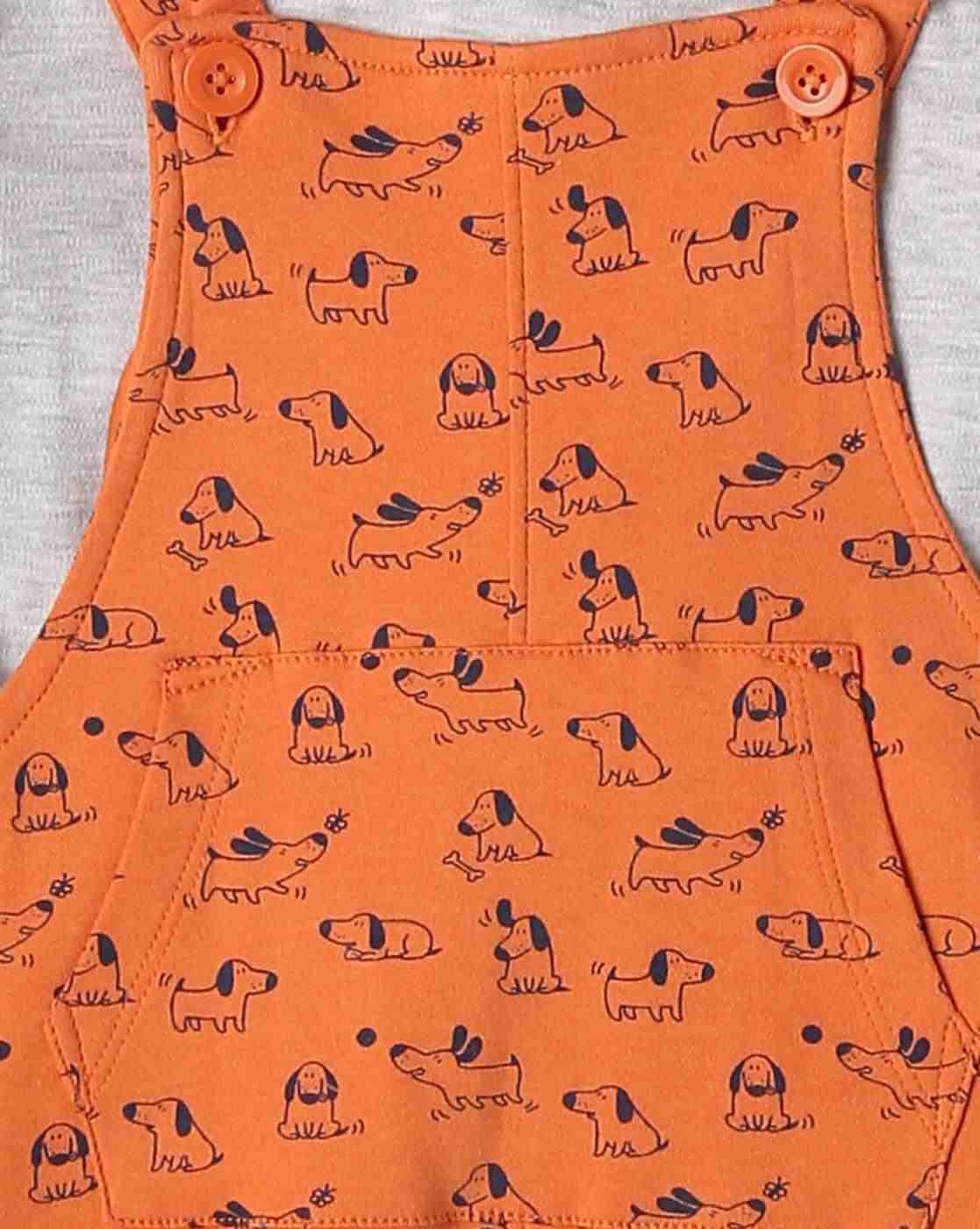 INF FRENDZ | Novelty Print Dungaree with T-Shirt|5