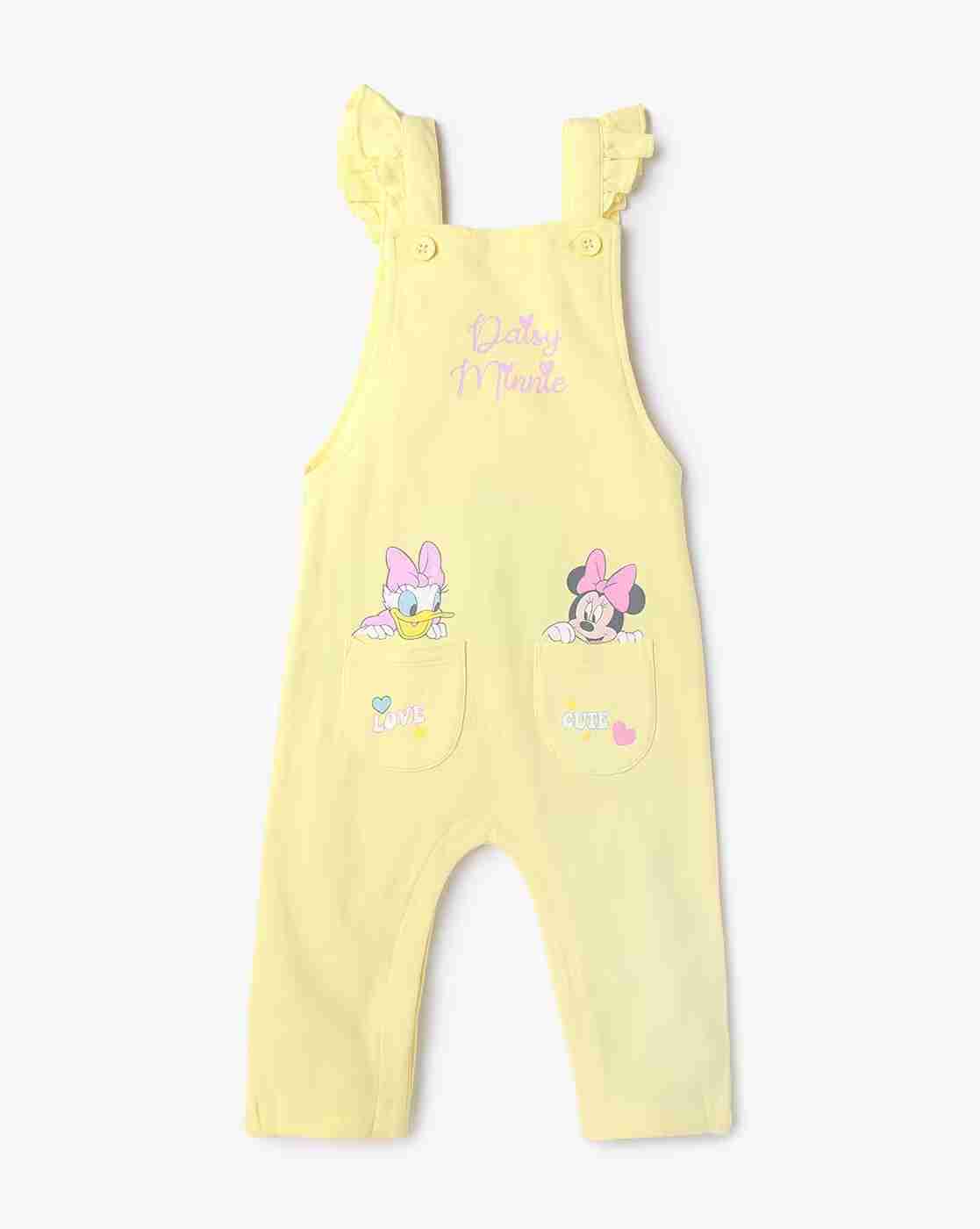 INF FRENDZ | Girls Printed Dungarees with T-Shirt|3