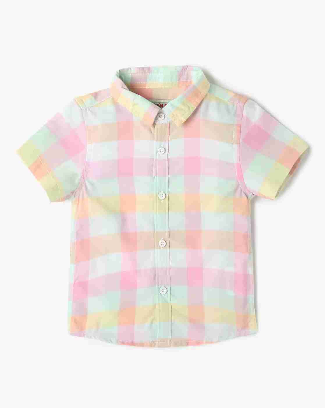 INF FRENDZ | Boys Checked Shirt with Dungaree Set & Bow|1