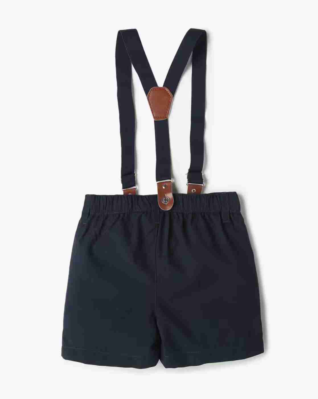 INF FRENDZ | Boys Checked Shirt with Dungaree Set & Bow|4