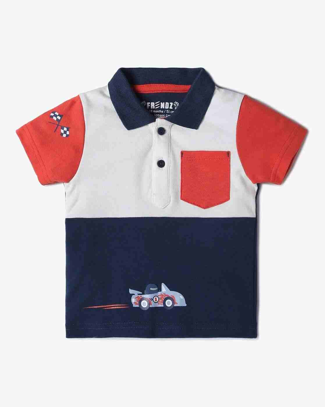 INF FRENDZ | Boys Pack of 3 Printed Assorted Polo T-Shirts|3