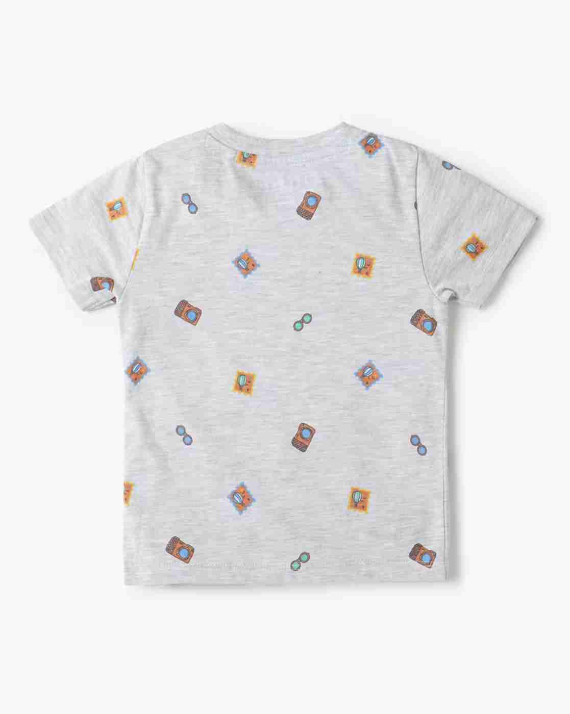 INF FRENDZ | Boys Typographic Print Dungaree & T-Shirt Set|2