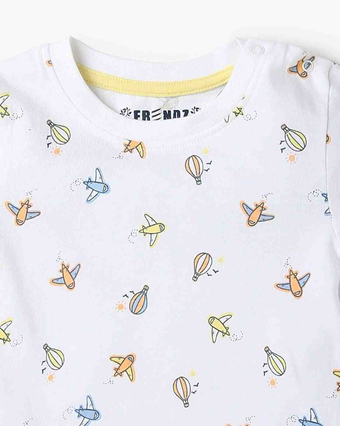 INF FRENDZ | Printed Regular Fit Dungaree & T-Shirt Set|5