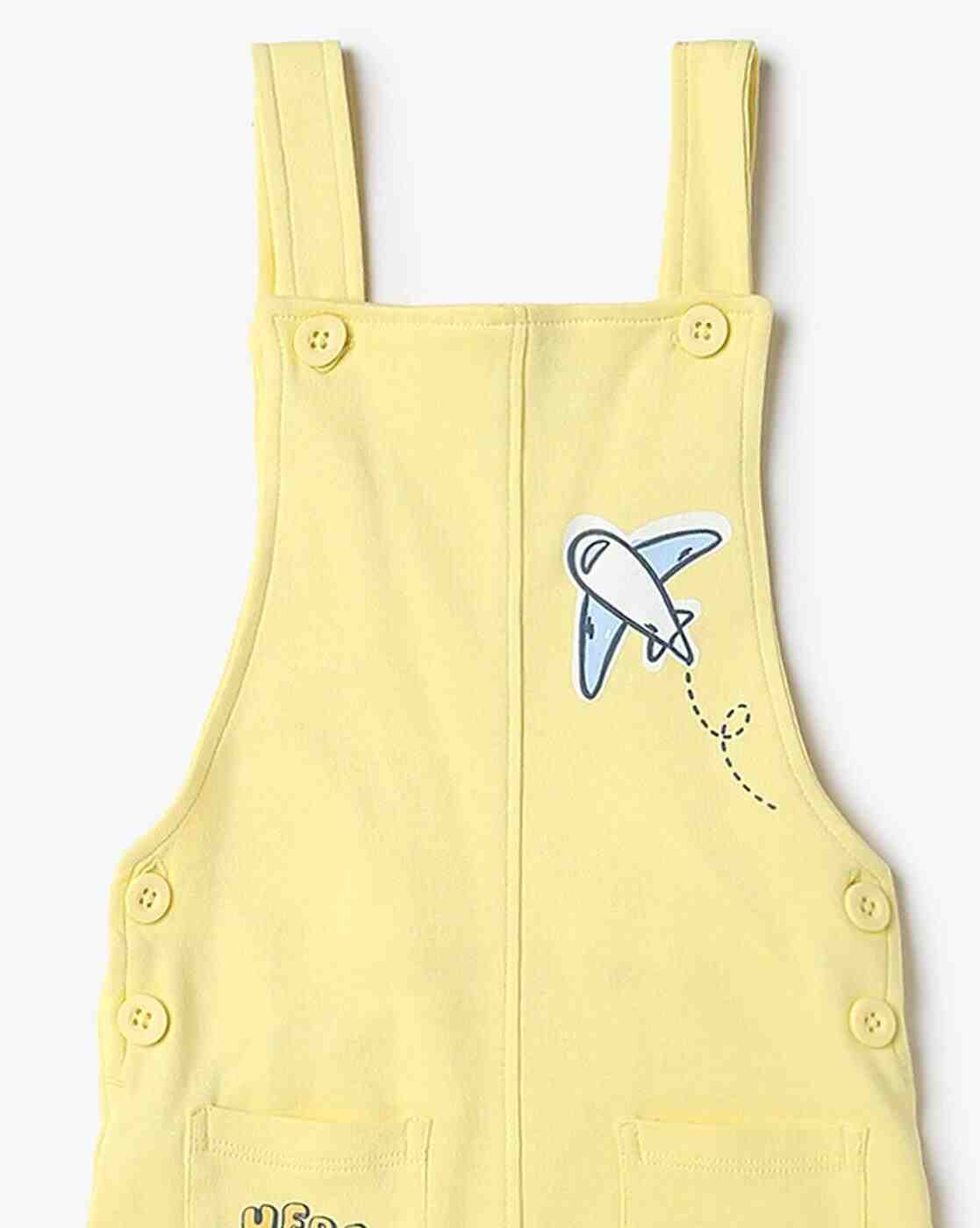 INF FRENDZ | Printed Regular Fit Dungaree & T-Shirt Set|6