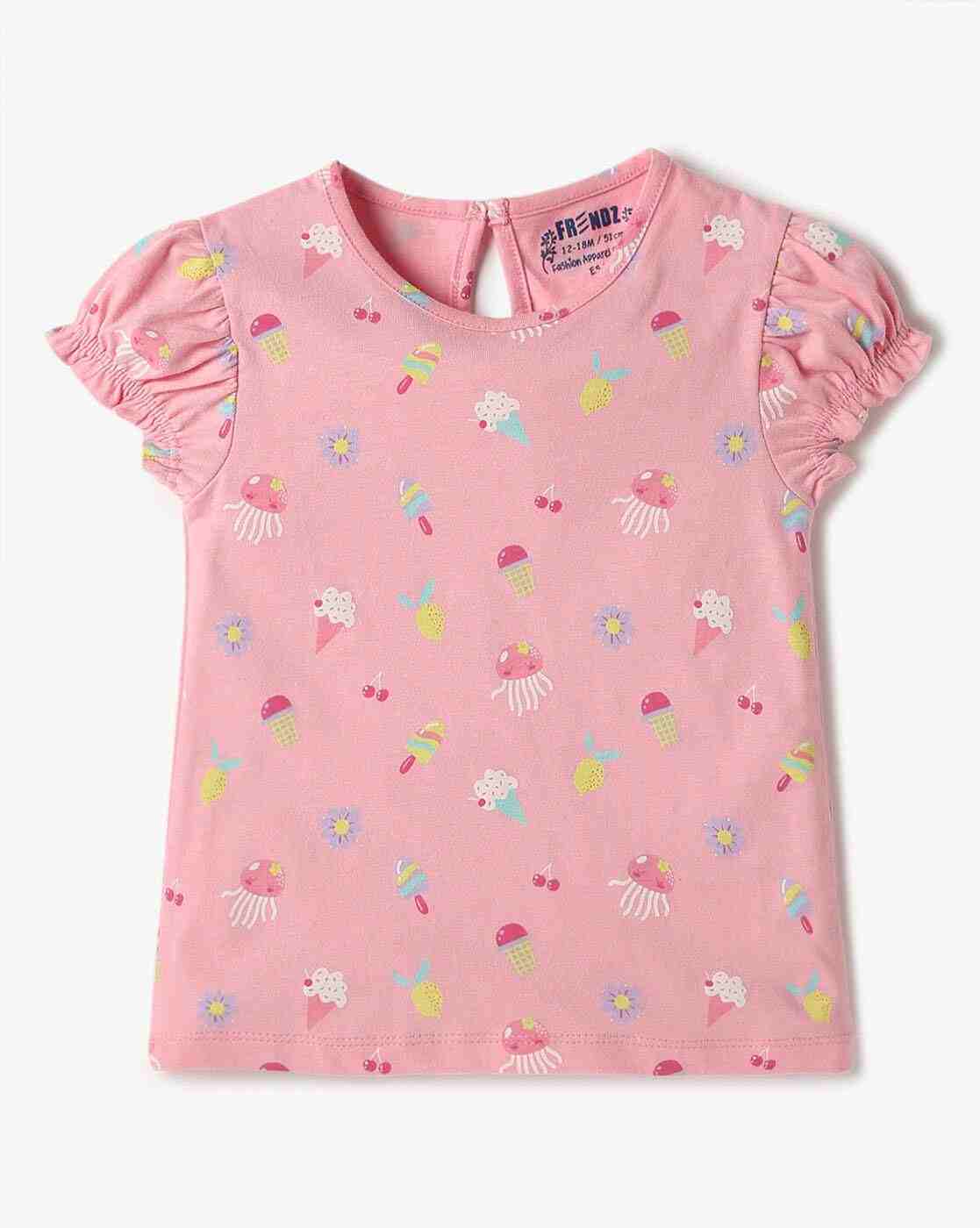 INF FRENDZ | Printed T-Shirt & Applique Dungaree Set|1