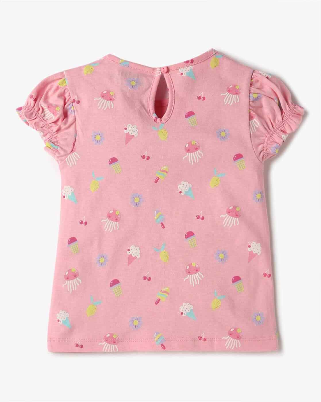 INF FRENDZ | Printed T-Shirt & Applique Dungaree Set|2