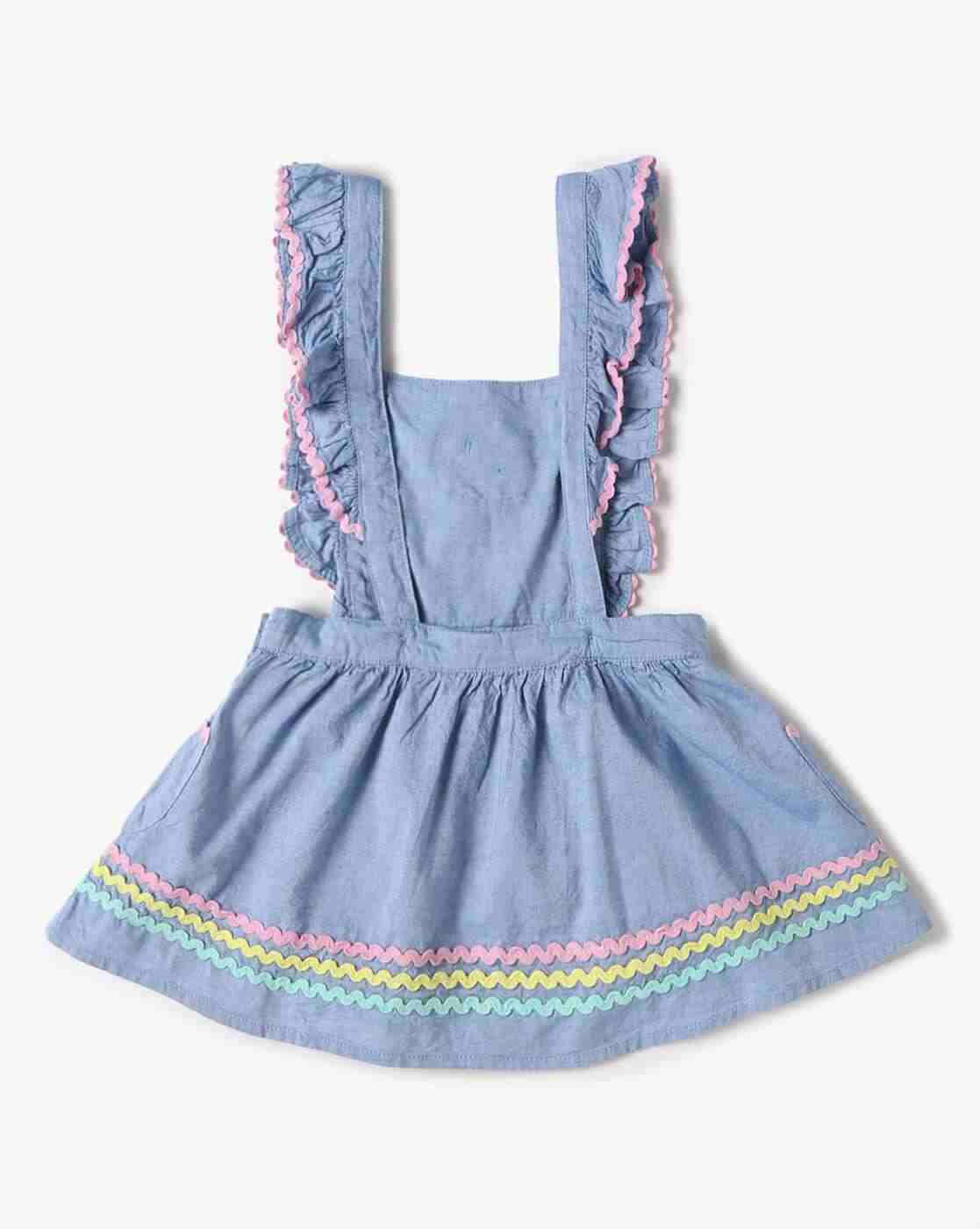 INF FRENDZ | Printed T-Shirt & Applique Dungaree Set|4