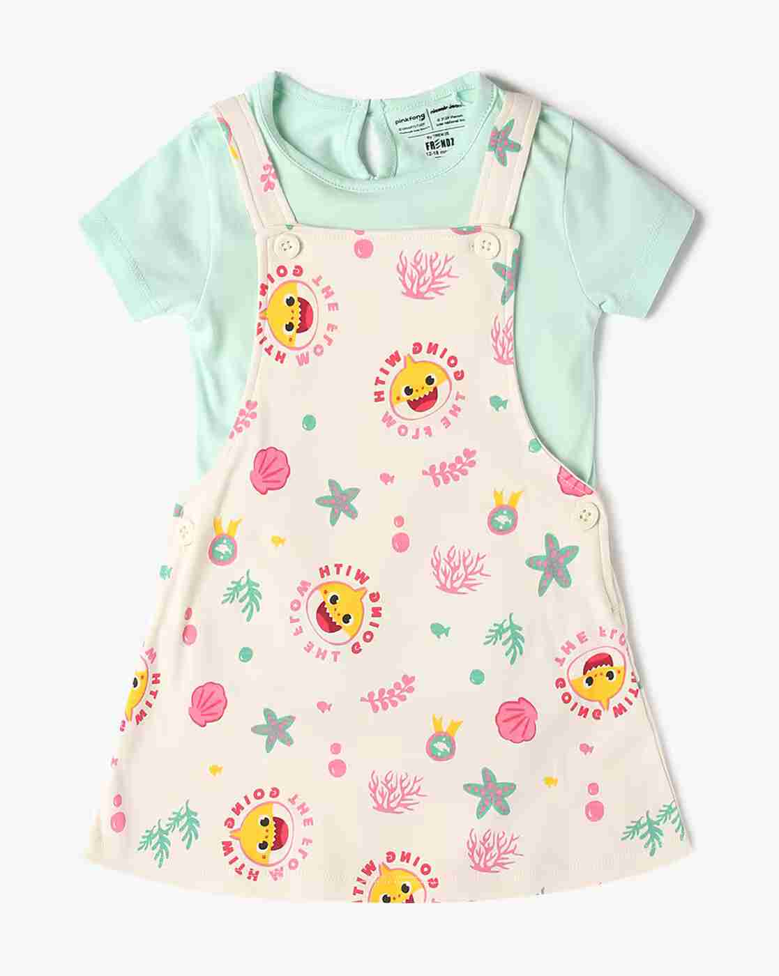 INF FRENDZ | Printed Dungaree Set|0