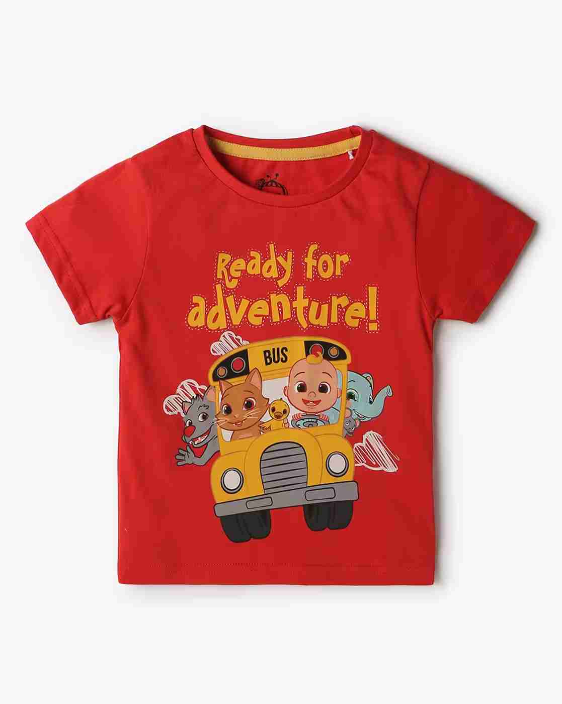 INF FRENDZ | Boys Coco Melon Print Regular Fit T-Shirt|0