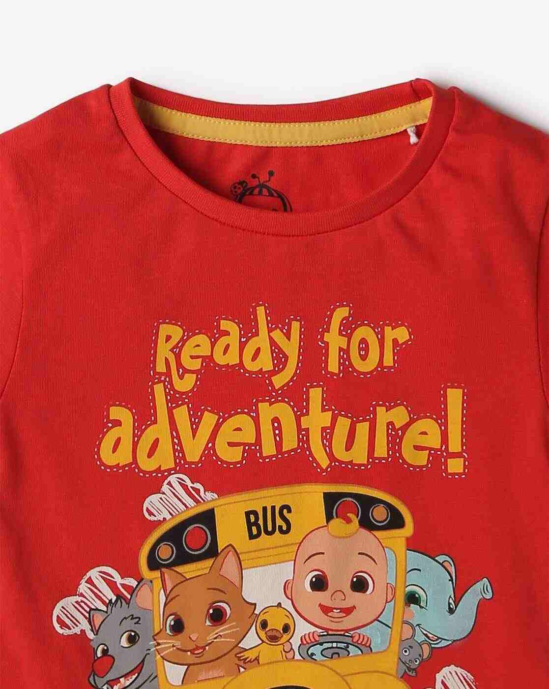 INF FRENDZ | Boys Coco Melon Print Regular Fit T-Shirt|2