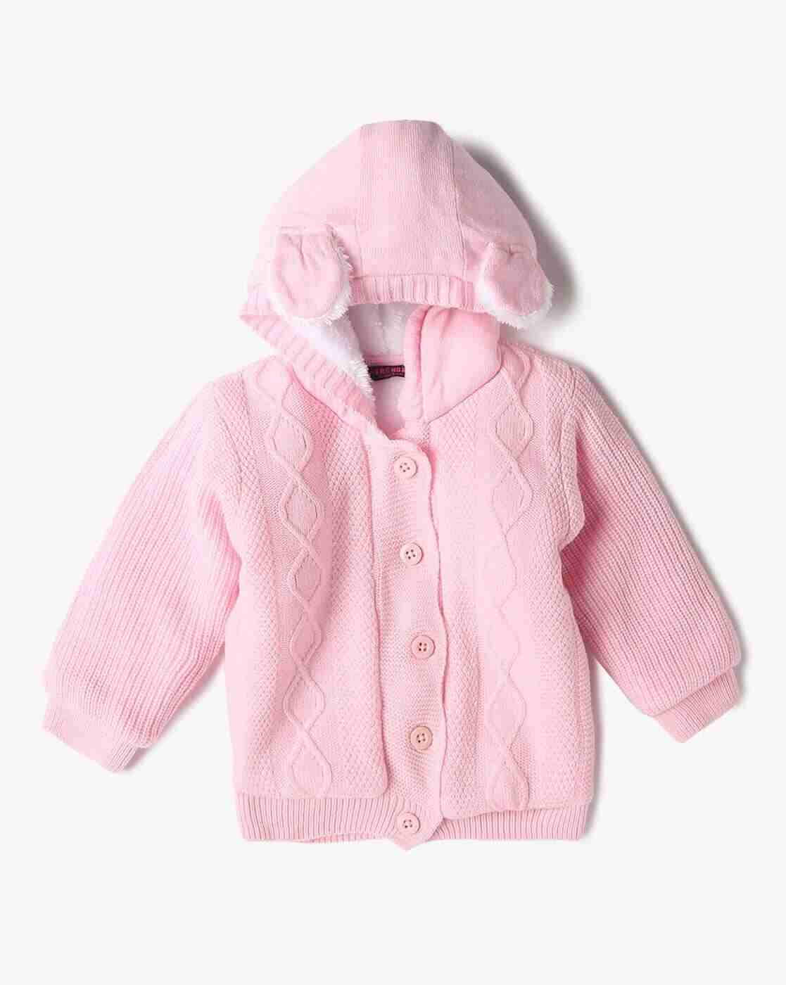 INF FRENDZ | Girls Patterned Regular Fit Hooded Cardigan|0