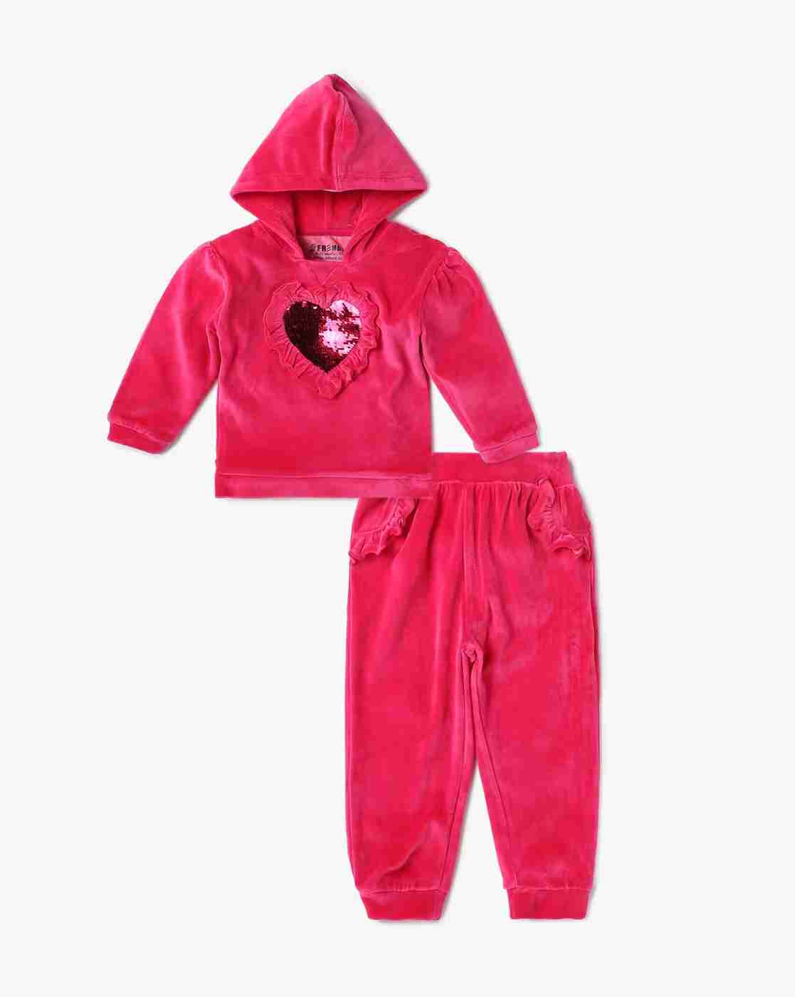 INF FRENDZ | Girls Embellished Hoodie & Joggers Co-Ord Set|0