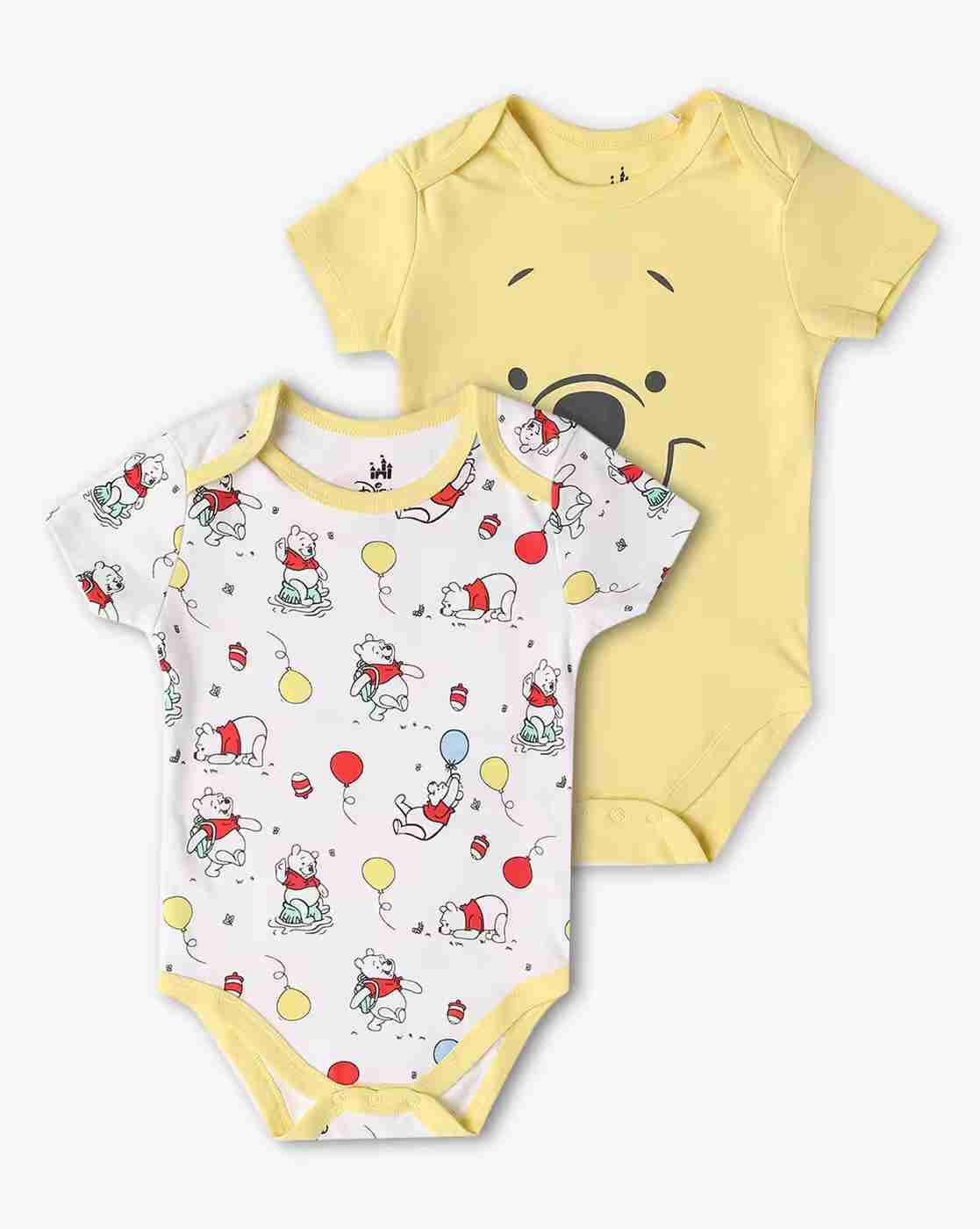 Unisex Pack of 2 Printed Rompers