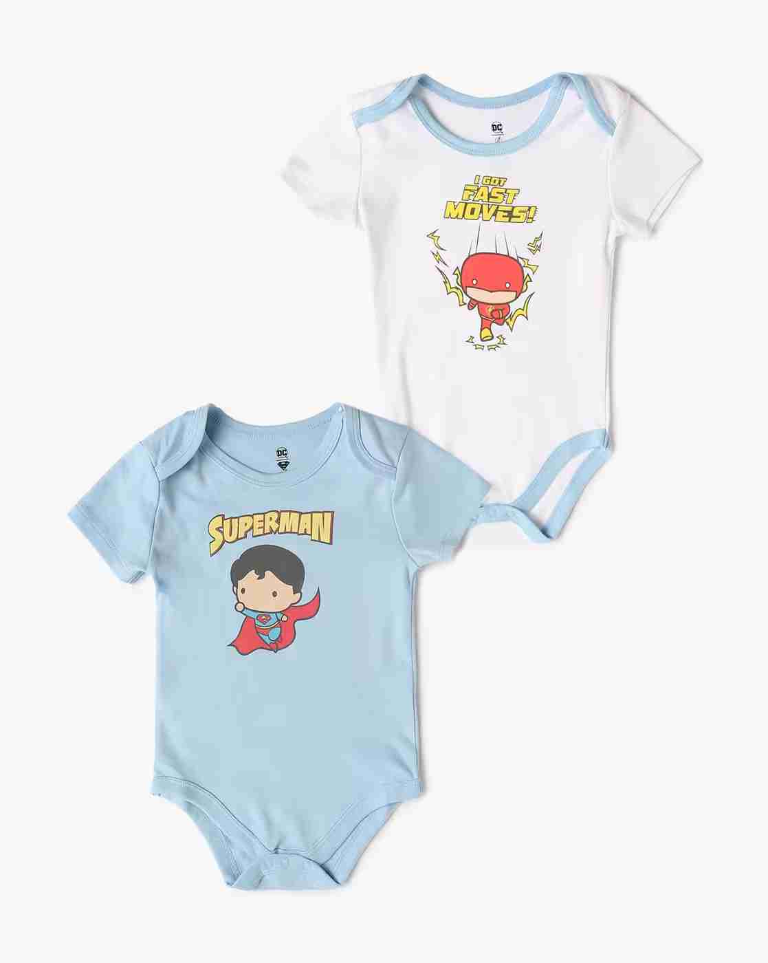 INF FRENDZ | Unisex Pack of 2 Printed Rompers|0