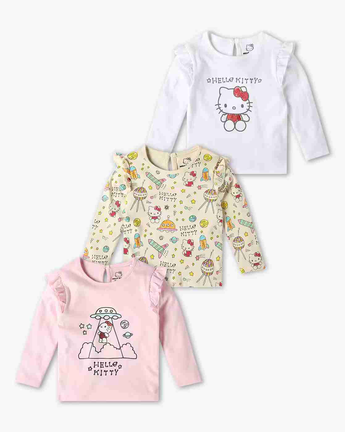 INF FRENDZ | Girls Graphic Print Realxed Fit Round-Neck T-Shirt|0