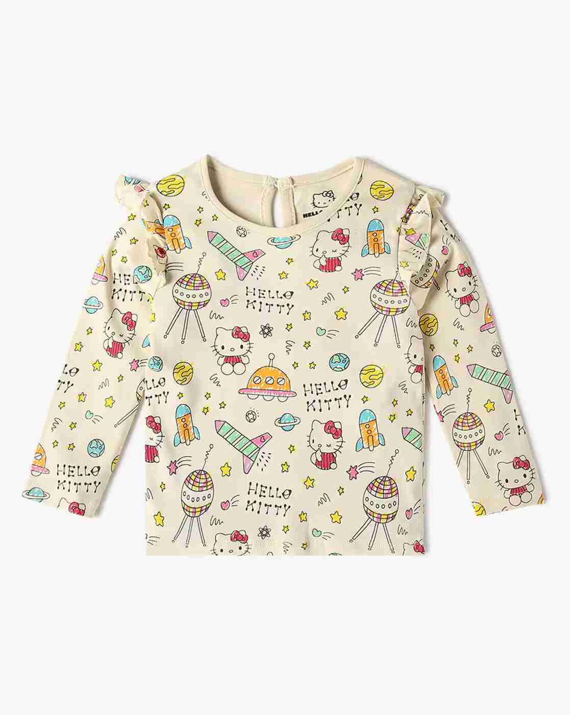 INF FRENDZ | Girls Graphic Print Realxed Fit Round-Neck T-Shirt|3