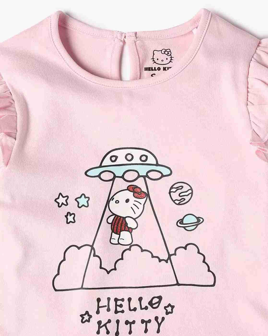 INF FRENDZ | Girls Graphic Print Realxed Fit Round-Neck T-Shirt|5