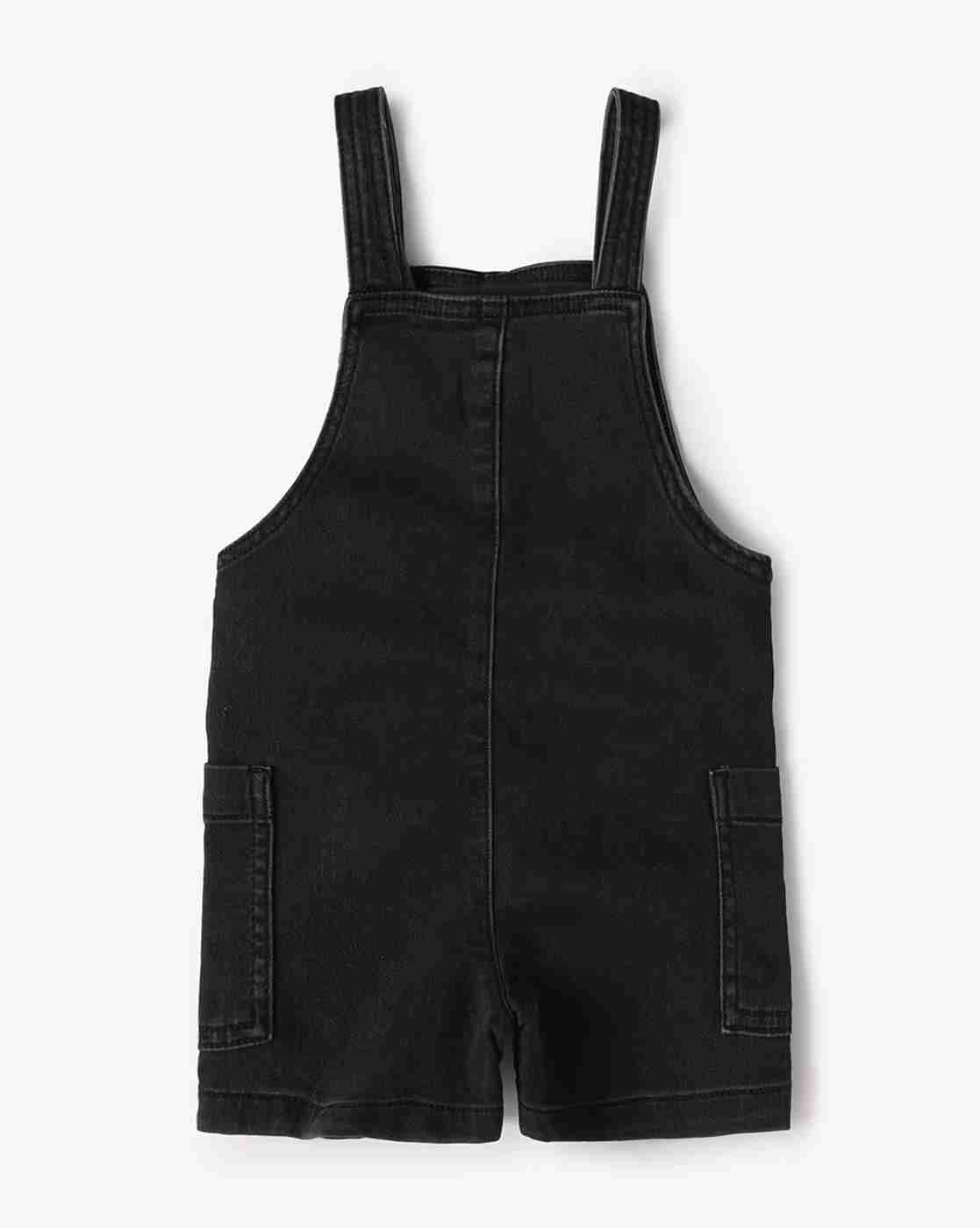 INF FRENDZ | Boys Typographic Print Regular Fit Dungaree with T-Shirt|4