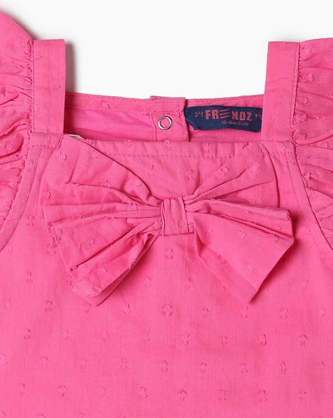 INF FRENDZ | Girls Swiss-Dot Top & Skirt with Hairband|7