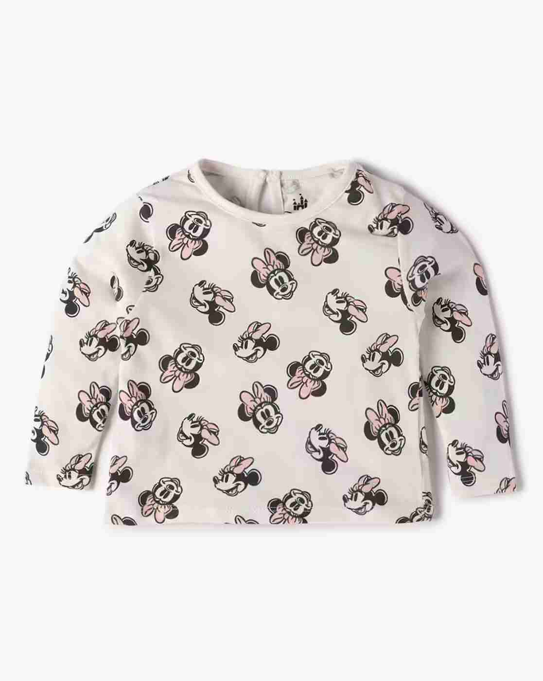 INF FRENDZ | Girls Minnie Mouse Print Top & Dungaree Dress Set
