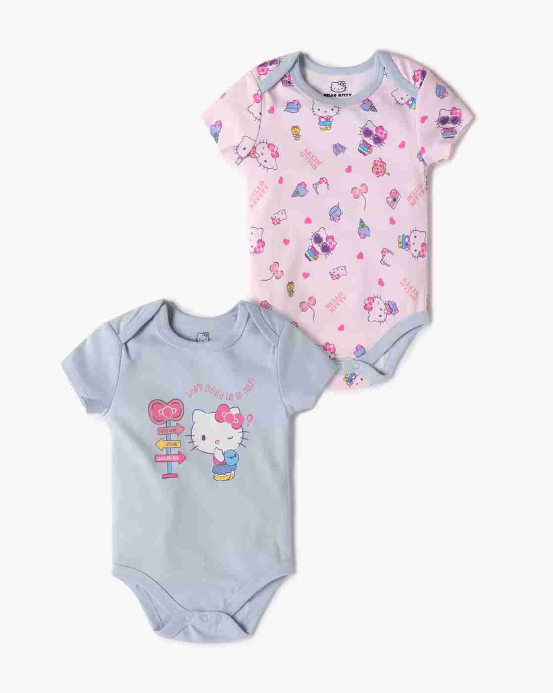 INF FRENDZ | Pack of 2 Printed Assorted Bodysuits|0