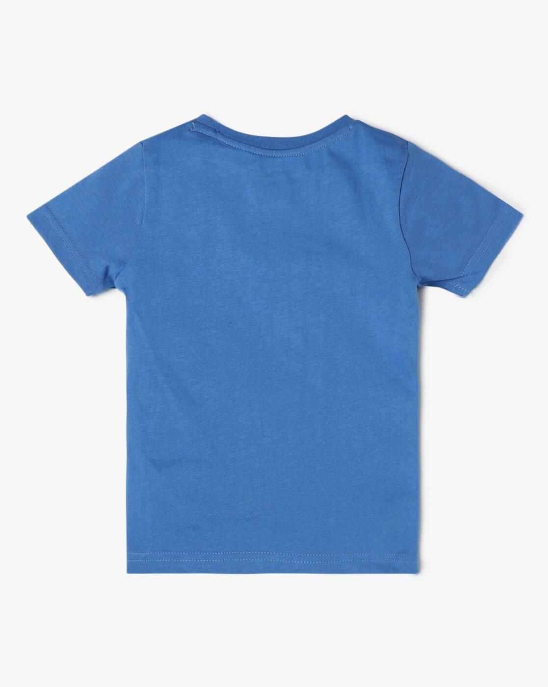 INF FRENDZ | Boys Smiley Print Relaxed Fit Crew-Neck T-Shirt|1